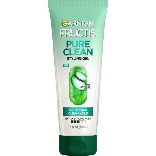 Garnier Fructis Style Pure Clean Styling Gel 6.8 Fl Oz, 1 Count, (Packaging May Vary)