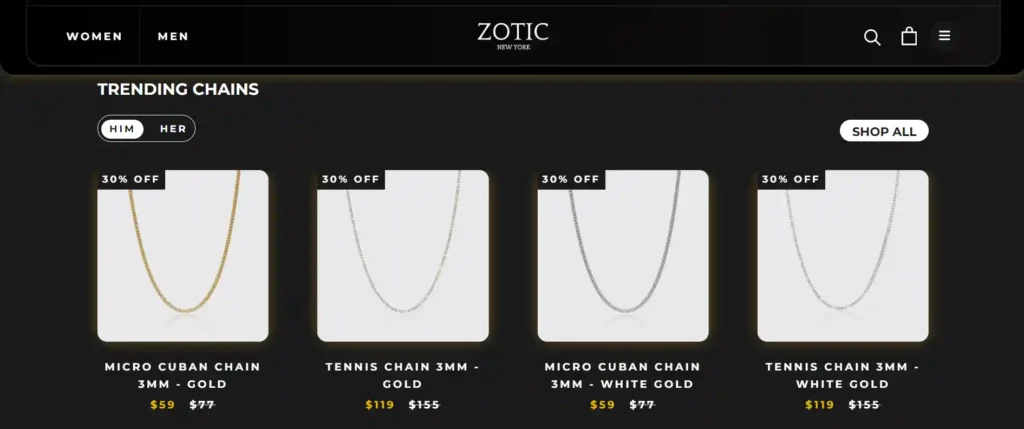 Zotic Jewelry