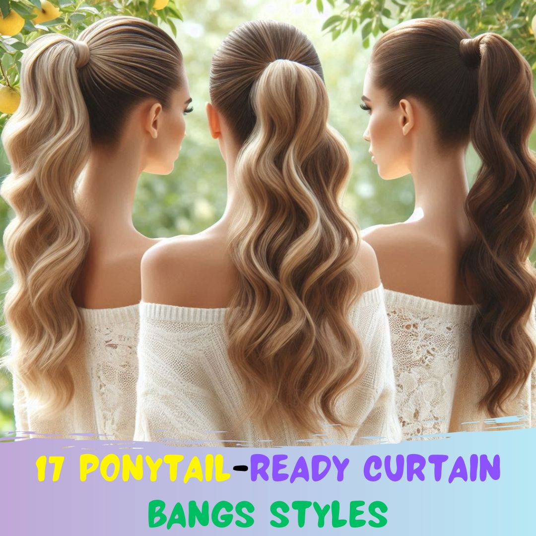 You are currently viewing 17 Ponytail-Ready Curtain Bangs Style Ideas In 2024