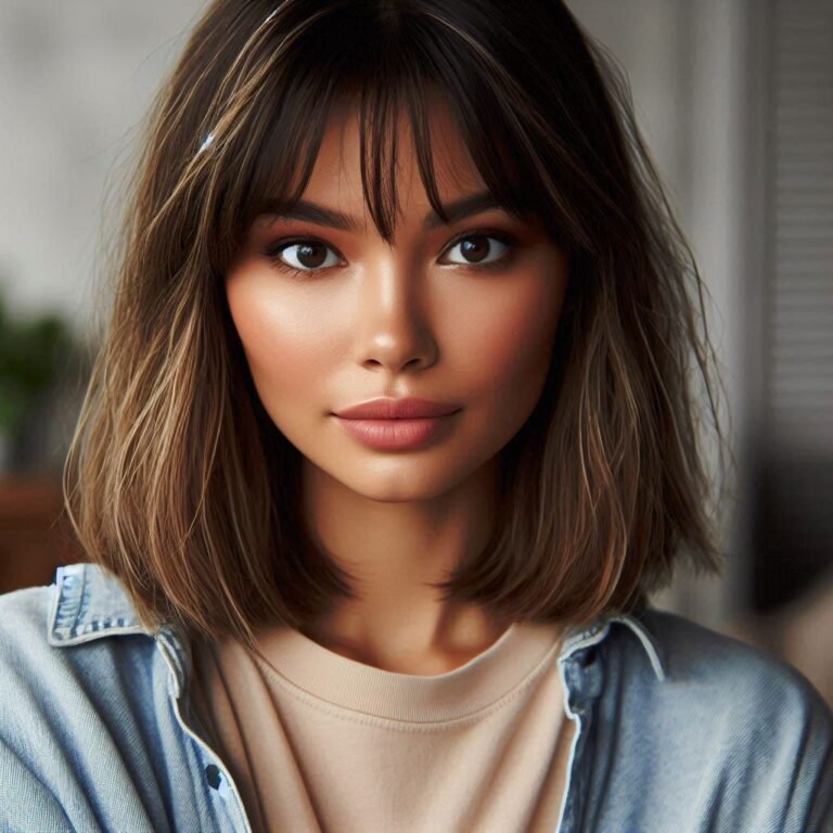 18 Curtain Bangs Style Ideas For Medium Hair